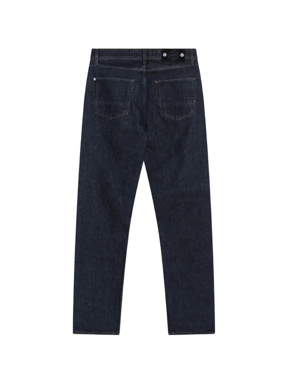 Stone Island J100005 indigo denim-rinsed jeans Blauw