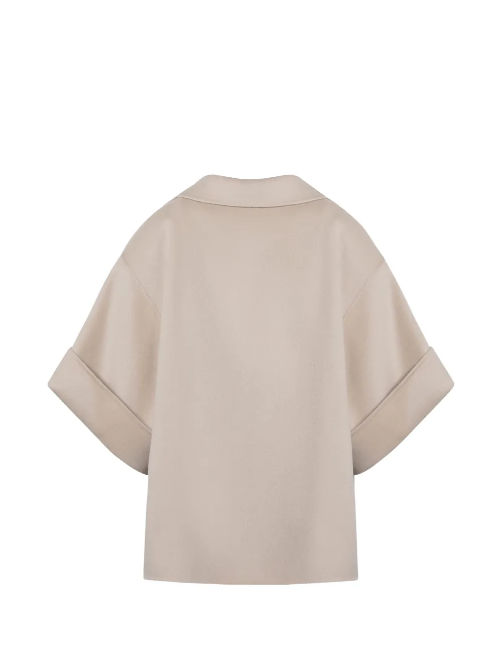 Weekend Max Mara short wool broadcloth coat Beige