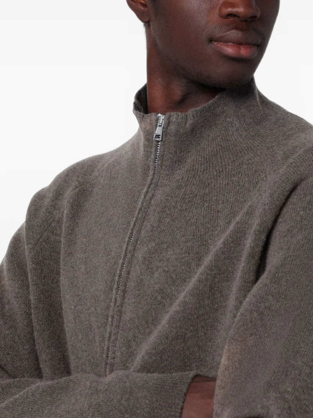 OUR LEGACY Line ジップ カーディガン | ブラウン | FARFETCH JP