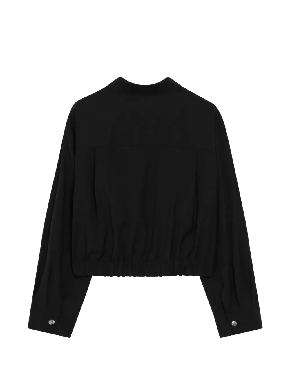 Weekend Max Mara elasticated cropped jacket Zwart
