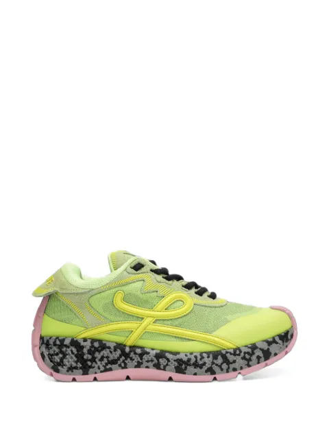 LOEWE suede Pogo sneakers in technical knit and suede