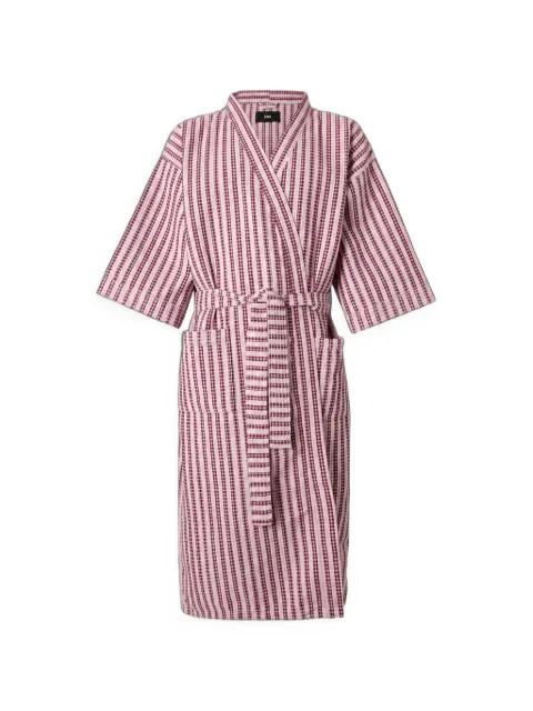HAY striped waffle-knit bathrobe