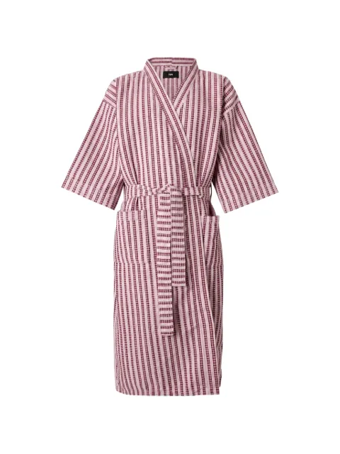 HAY striped waffle-knit bathrobe