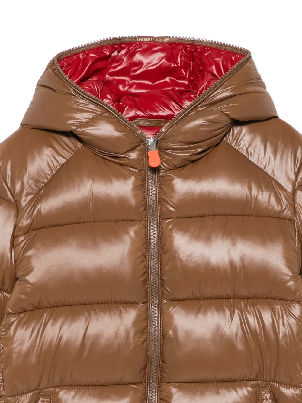 Save The Duck Kids Artie quilted hooded padded jacket Bruin