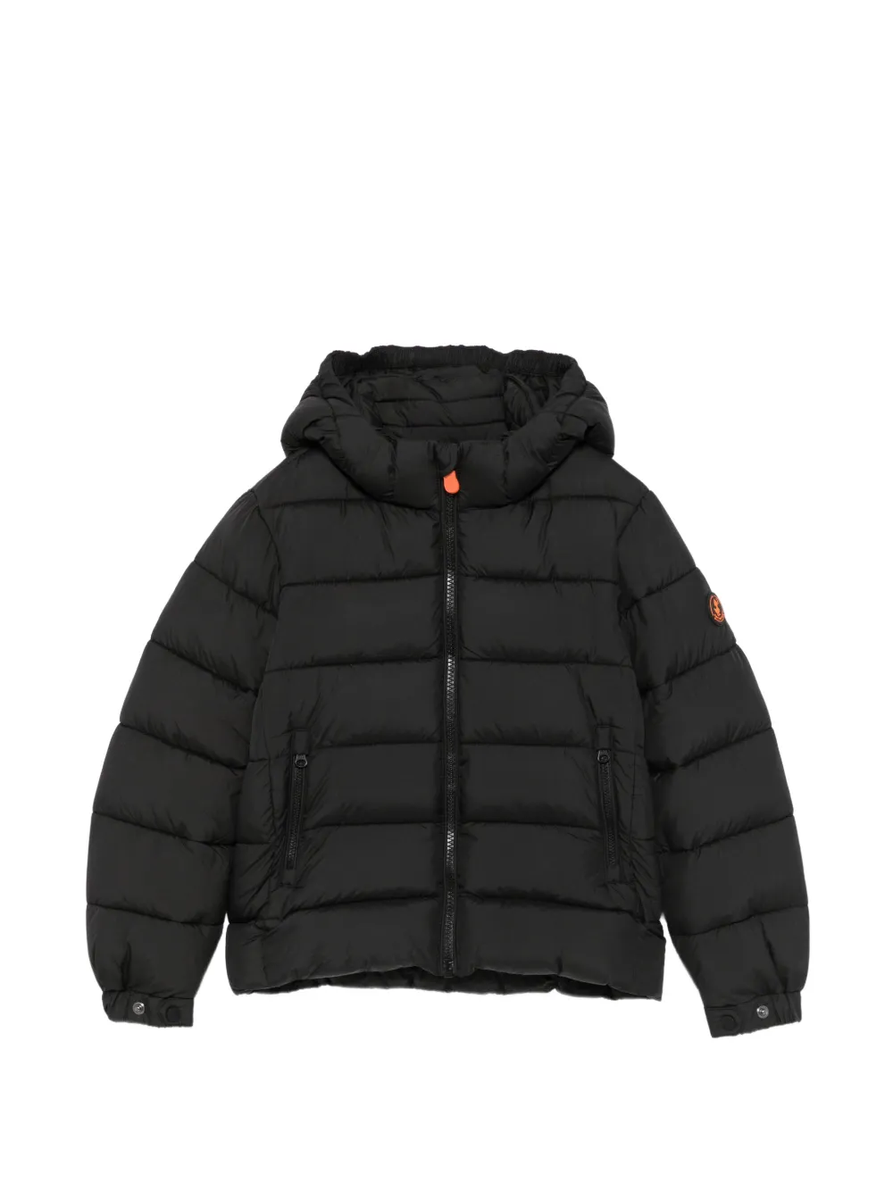 Save The Duck Kids Foster quilted hooded jacket Zwart