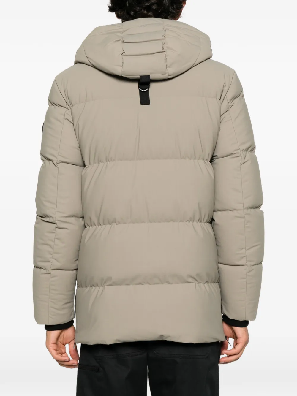 Moose Knuckles Soho 3Q quilted hooded coat Grijs