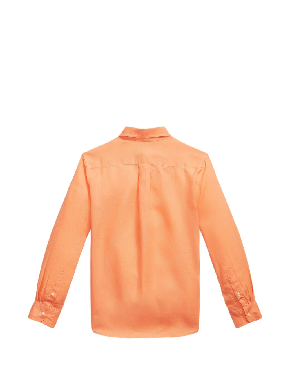 POLO RALPH LAUREN KIDS logo-embroidered shirt Oranje
