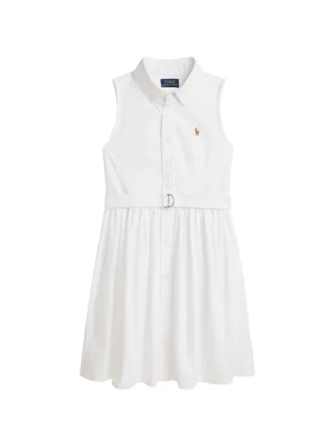 POLO RALPH LAUREN KIDS belted sleeveless dress