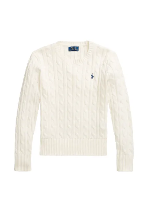 POLO RALPH LAUREN KIDS cable-knit cotton sweater