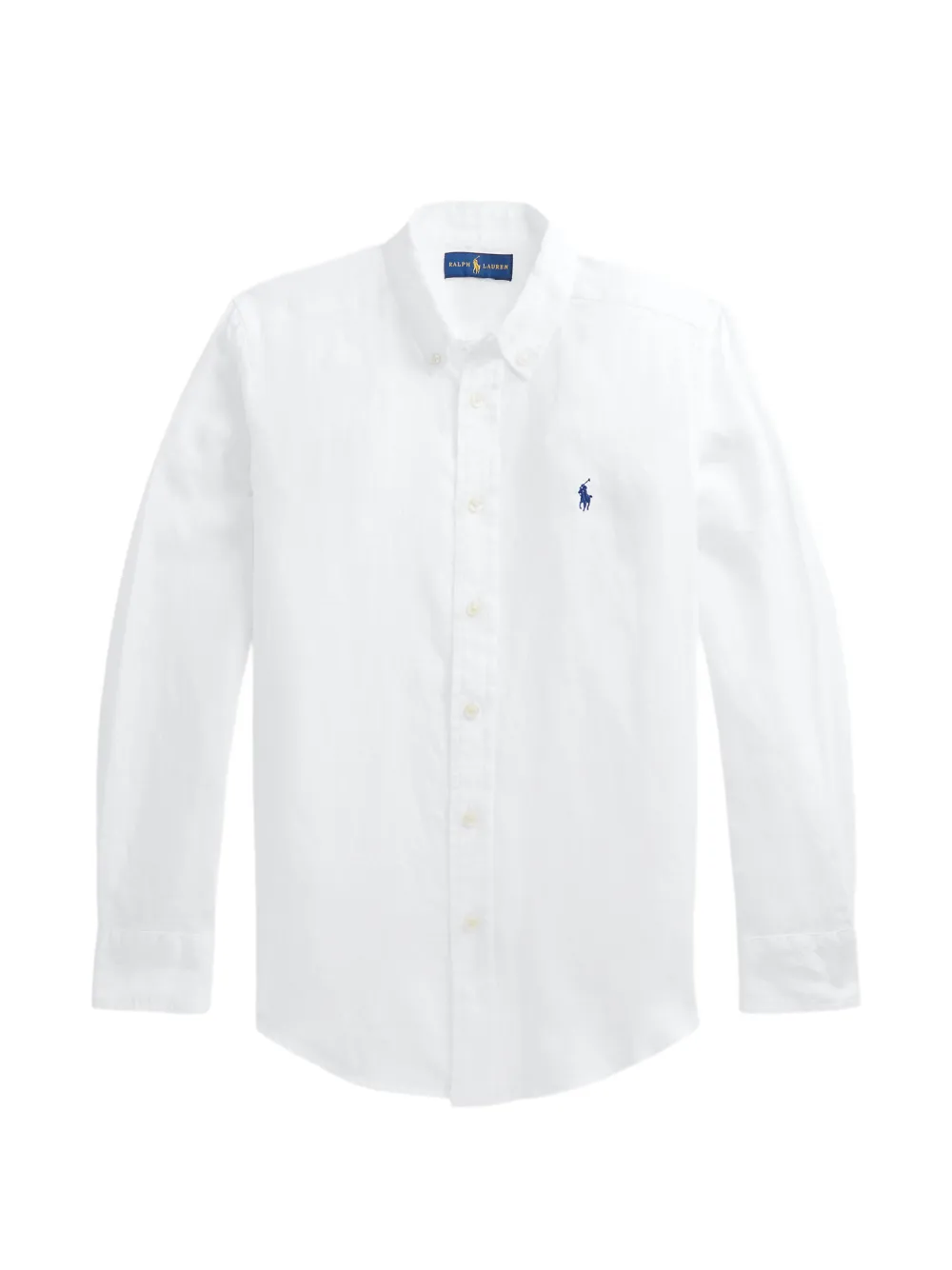 POLO RALPH LAUREN KIDS logo-embroidered shirt - Weiß