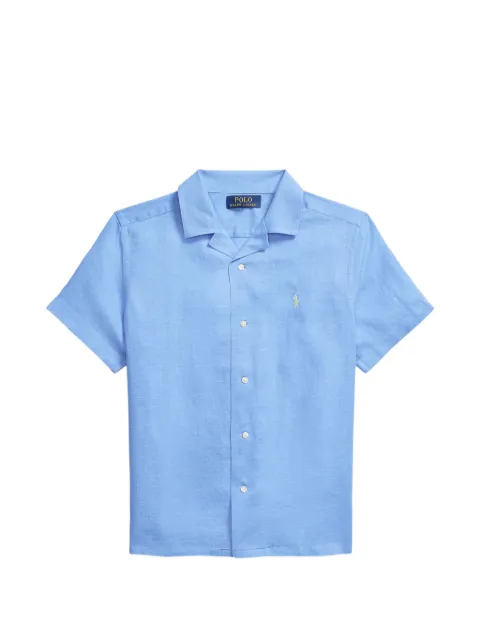 POLO RALPH LAUREN KIDS camisa con logo bordado