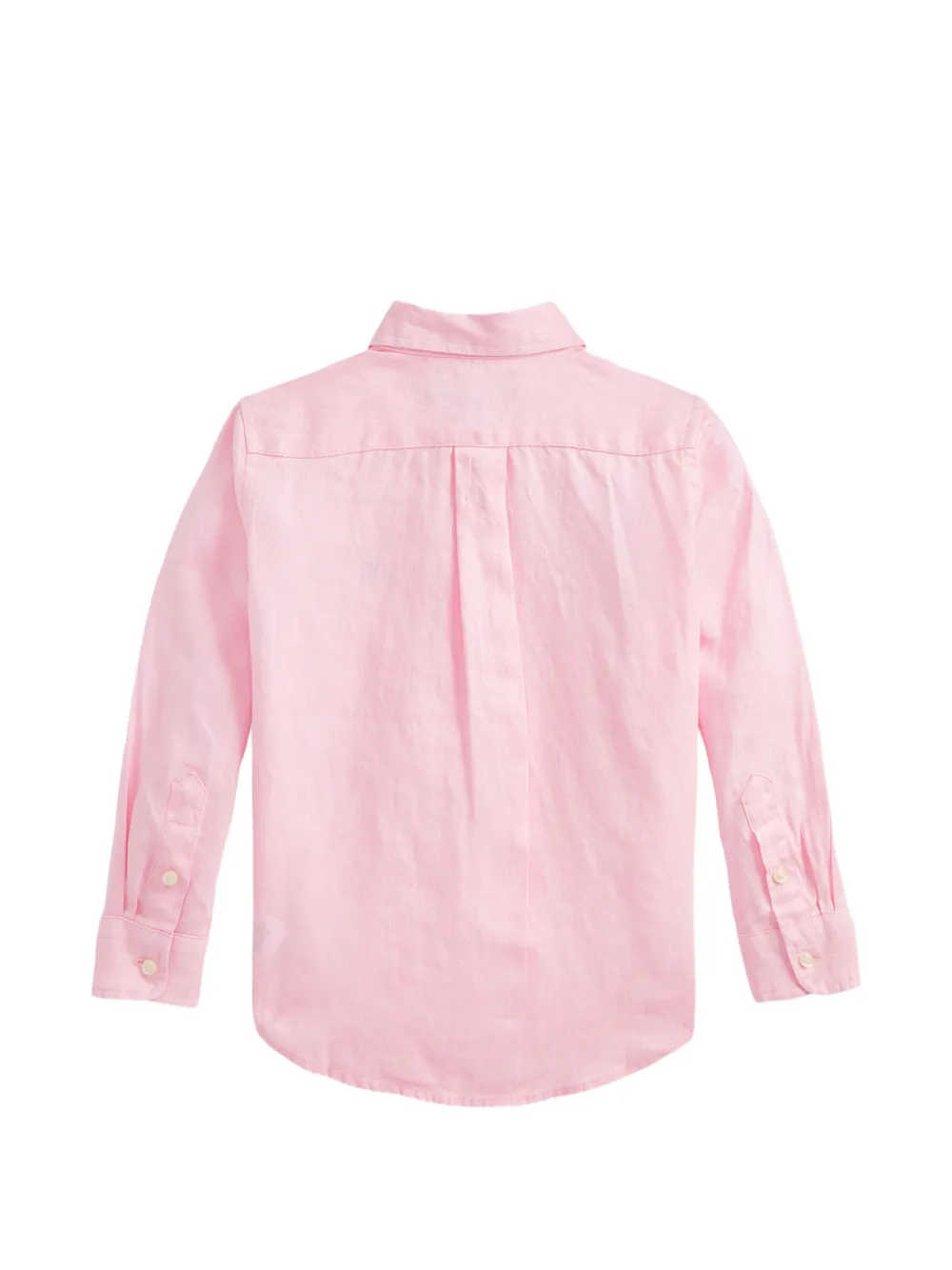 POLO RALPH LAUREN KIDS embroidered-logo button-down shirt Roze