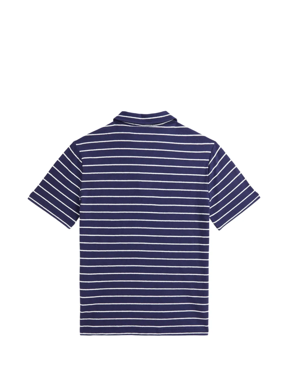 POLO RALPH LAUREN KIDS striped polo-collar T-shirt Blauw