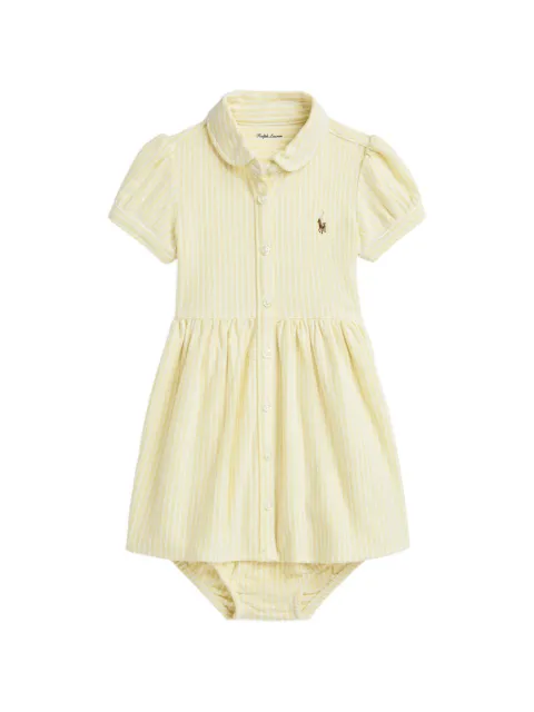 POLO RALPH LAUREN KIDS striped cotton dress set