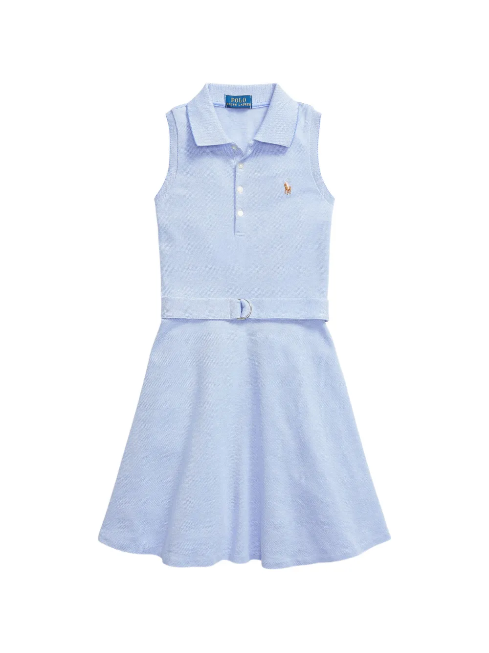 POLO RALPH LAUREN KIDS sleeveless belted dress - Blau