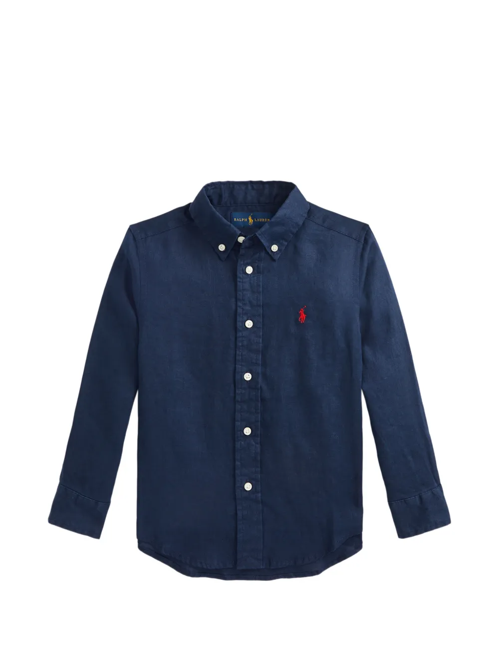 POLO RALPH LAUREN KIDS button-down shirt - Blau