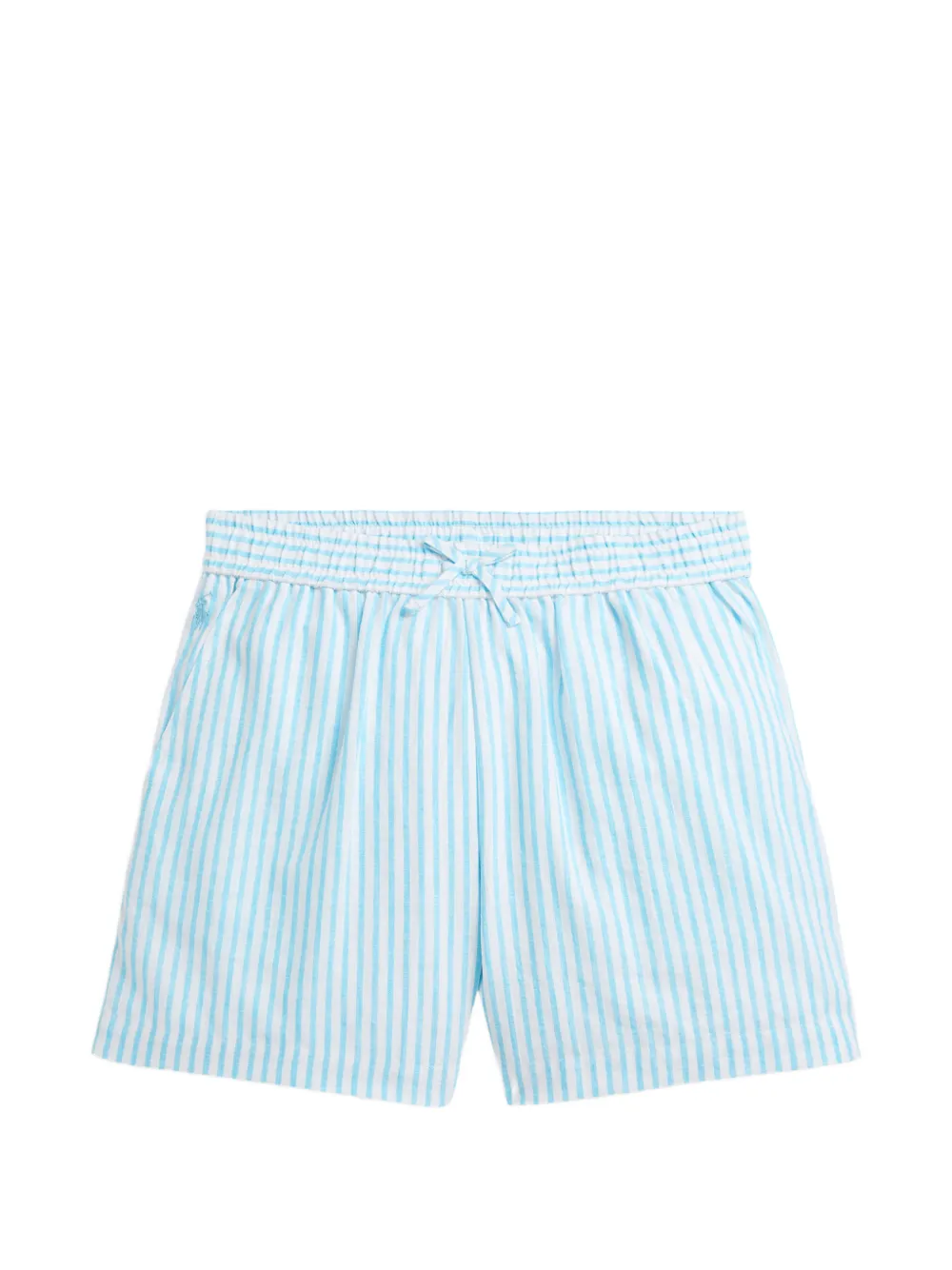 POLO RALPH LAUREN KIDS striped drawstring shorts Wit