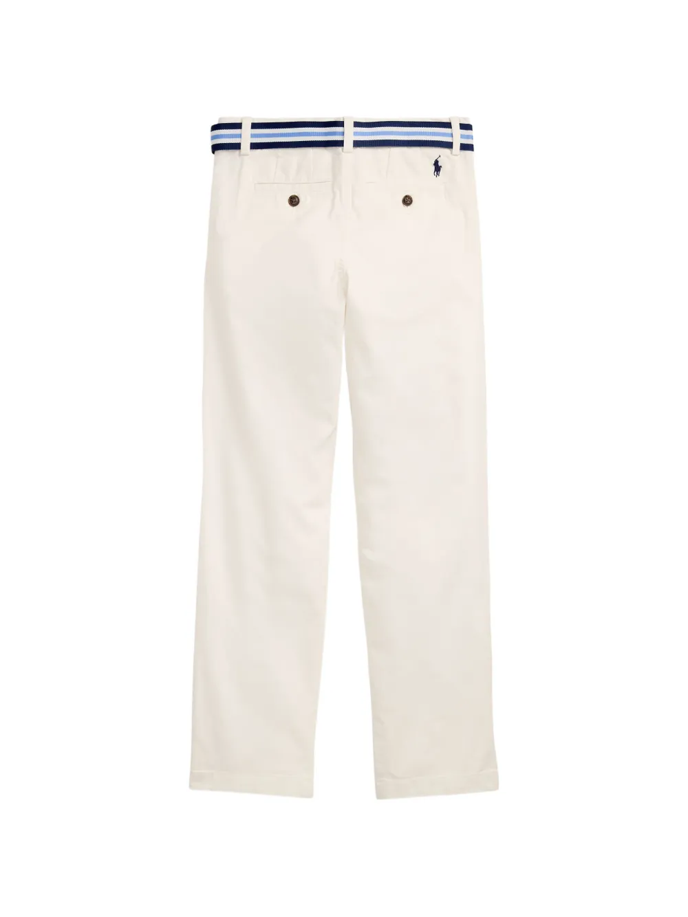 POLO RALPH LAUREN KIDS Pony-embroidered trousers Beige