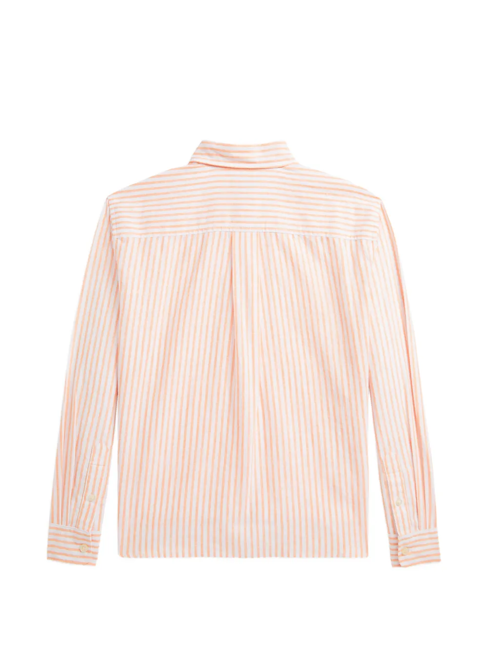 POLO RALPH LAUREN KIDS striped embroidered-logo shirt Wit
