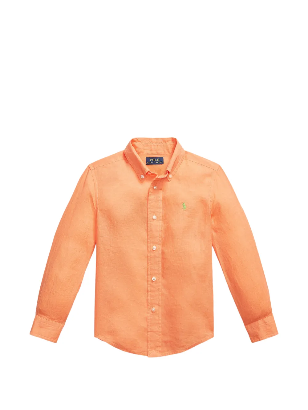 POLO RALPH LAUREN KIDS Pony-motif button-down shirt - Orange