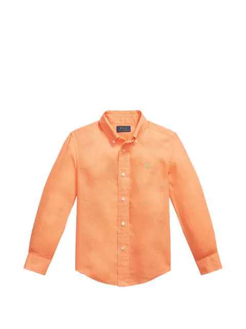 POLO RALPH LAUREN KIDS camisa con botones y motivo Polo Pony