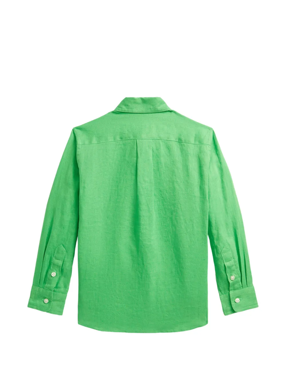 POLO RALPH LAUREN KIDS embroidered-logo button-down shirt Groen