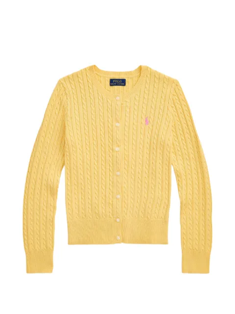 POLO RALPH LAUREN KIDS cárdigan con logo bordado