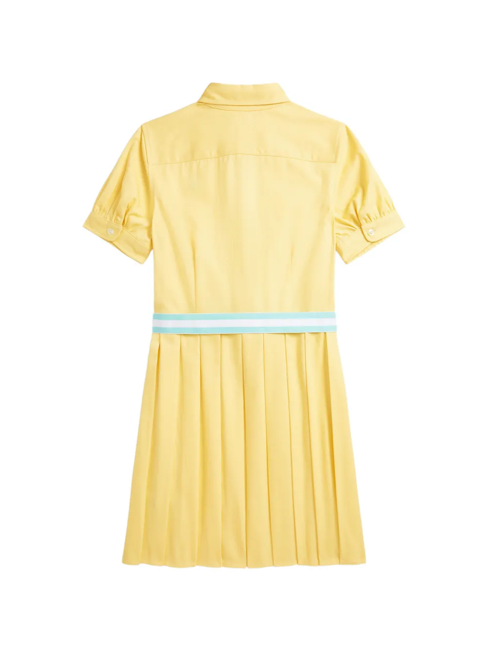 POLO RALPH LAUREN KIDS belted pleated dress Geel
