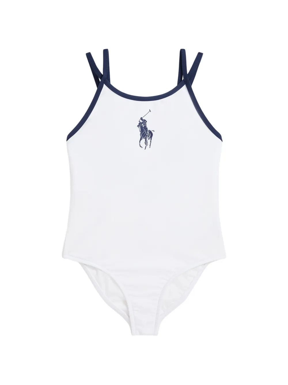 POLO RALPH LAUREN KIDS Pony-motif swimsuit - Weiß