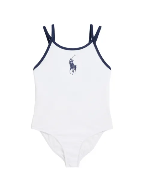 POLO RALPH LAUREN KIDS Pony-motif swimsuit