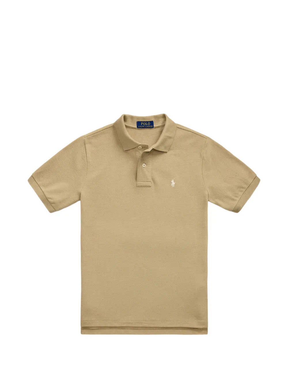 POLO RALPH LAUREN KIDS logo-embroidered cotton polo shirt - Toni neutri