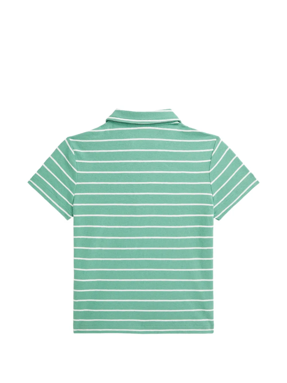 POLO RALPH LAUREN KIDS striped polo-collar T-shirt Groen