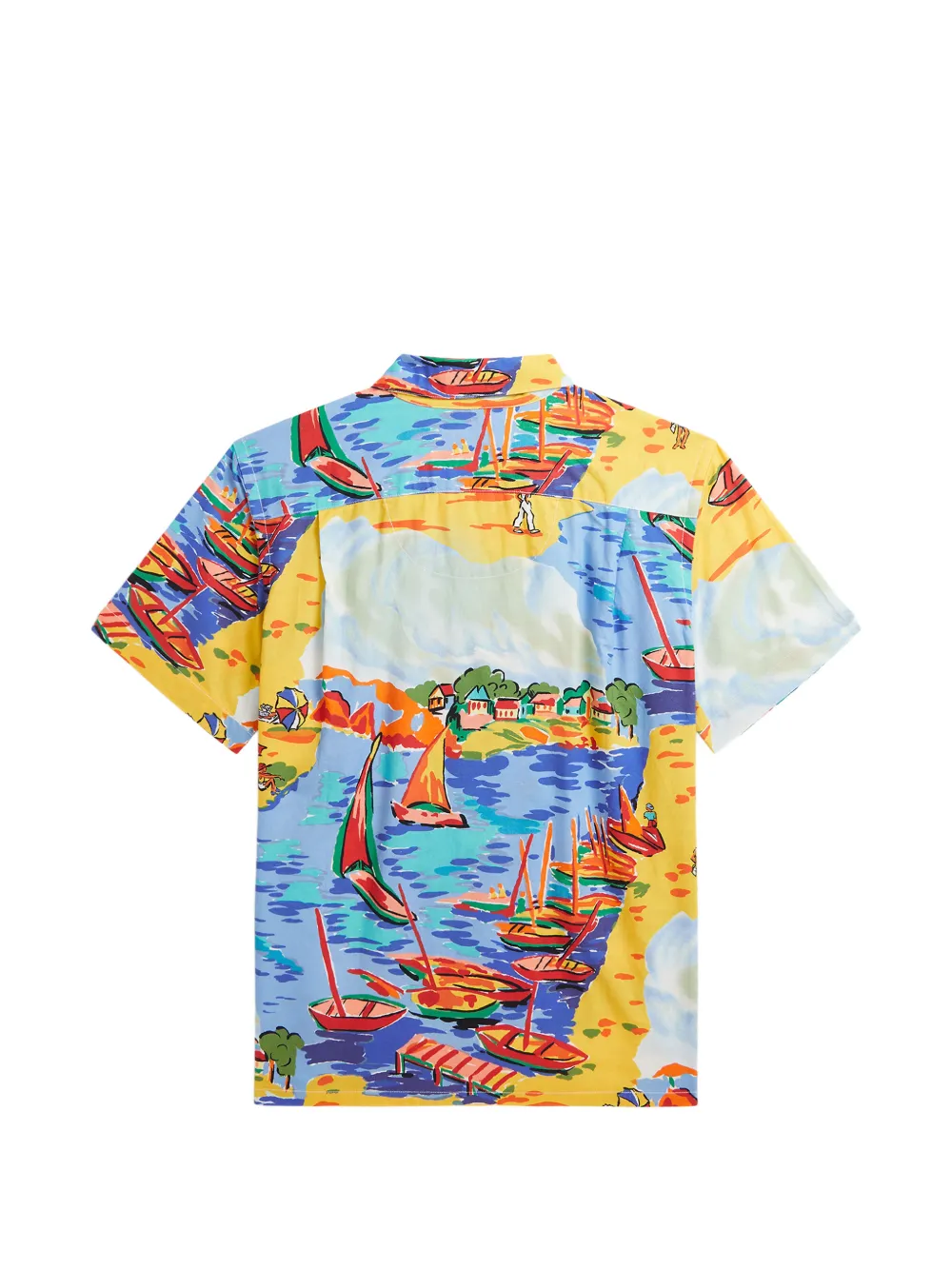 POLO RALPH LAUREN KIDS graphic-print shirt Geel