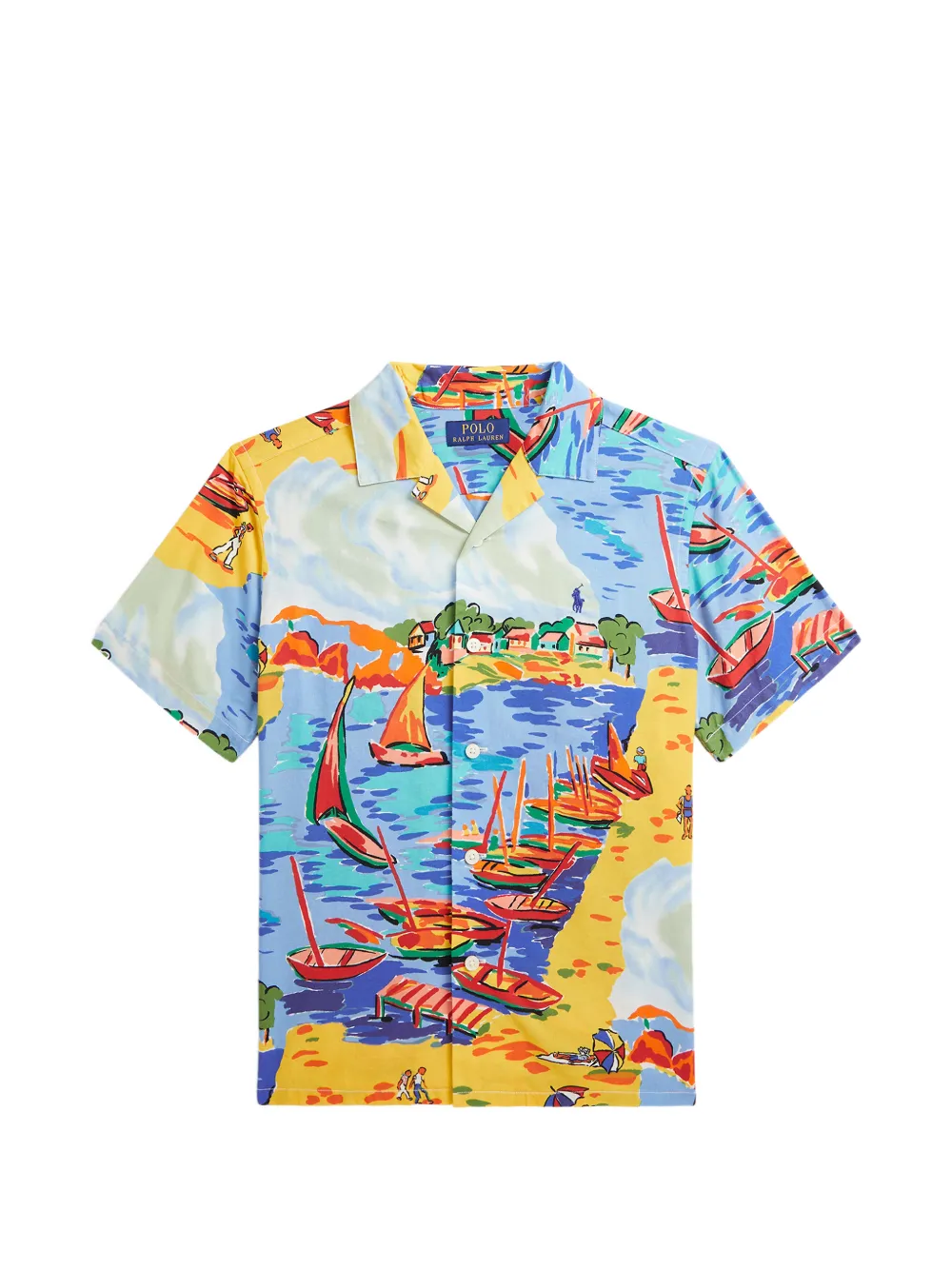 POLO RALPH LAUREN KIDS graphic-print shirt - Gelb