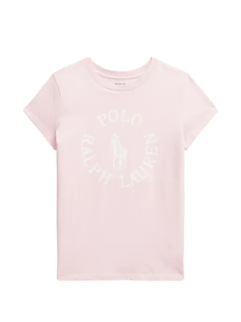 POLO RALPH LAUREN KIDS playera de algodón con logo estampado
