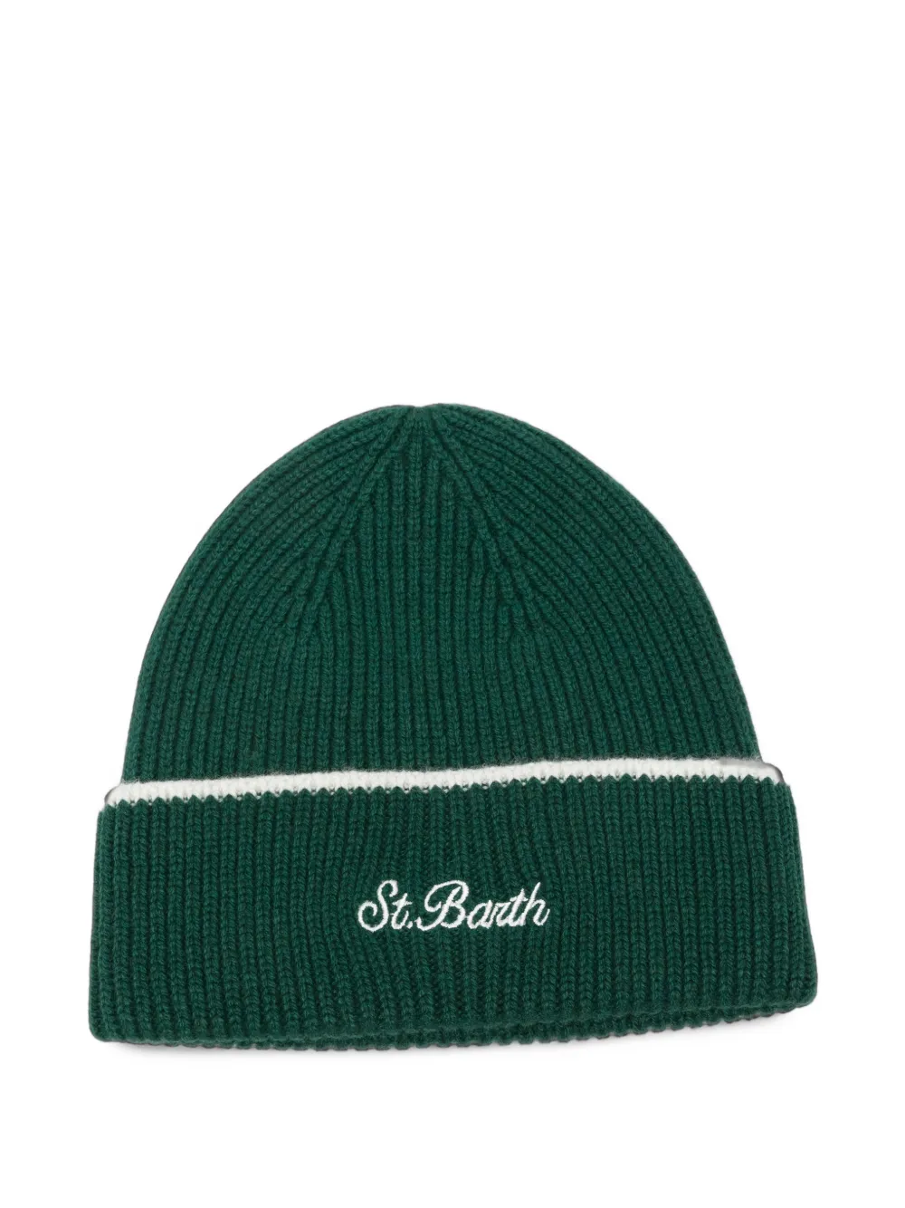 MC2 Saint Barth Kids knitted beanie hat Groen