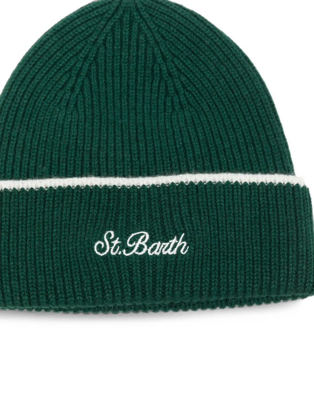 MC2 Saint Barth Kids knitted beanie hat Groen