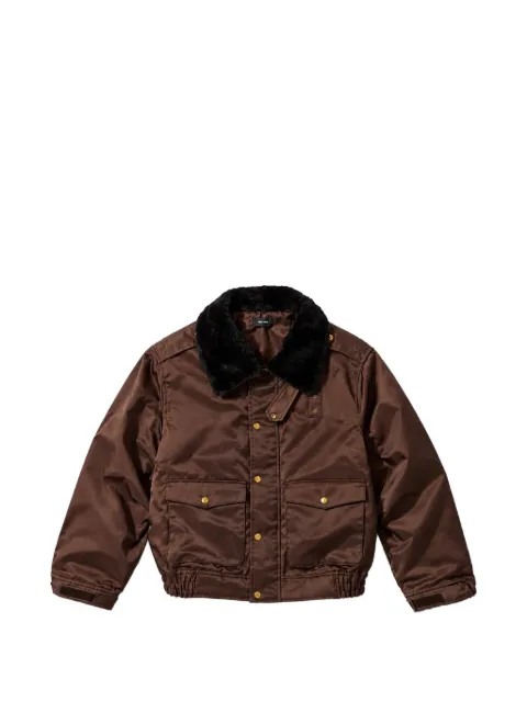 Willy Chavarria Uniform faux-fur-collar bomber jacket