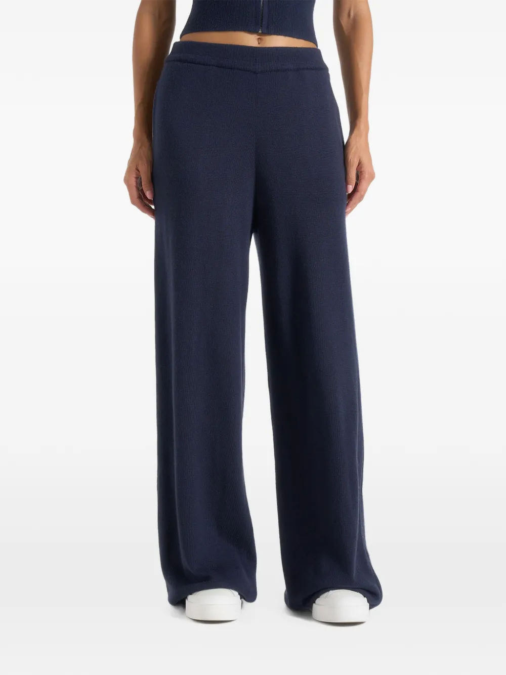 Manière De Voir Mirella in navy track pants - Blu