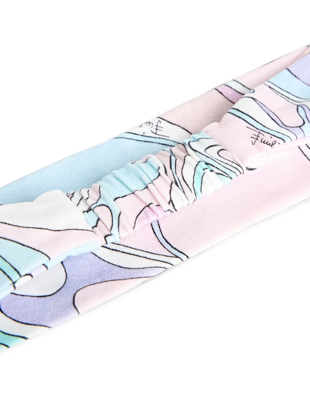 PUCCI Junior Orchidee print head band Roze