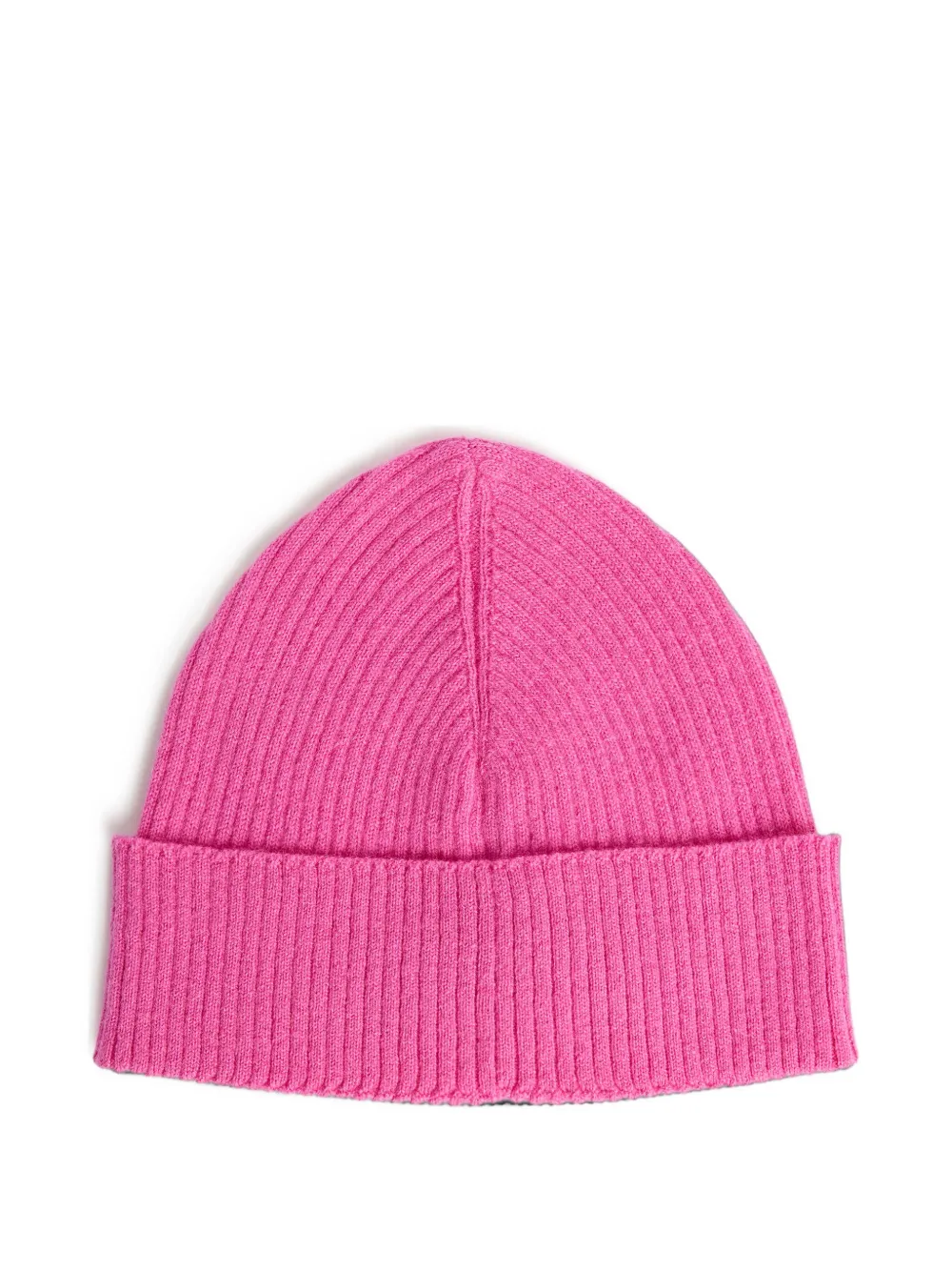 PUCCI Junior logo-intarsia ribbed knitted hat Roze