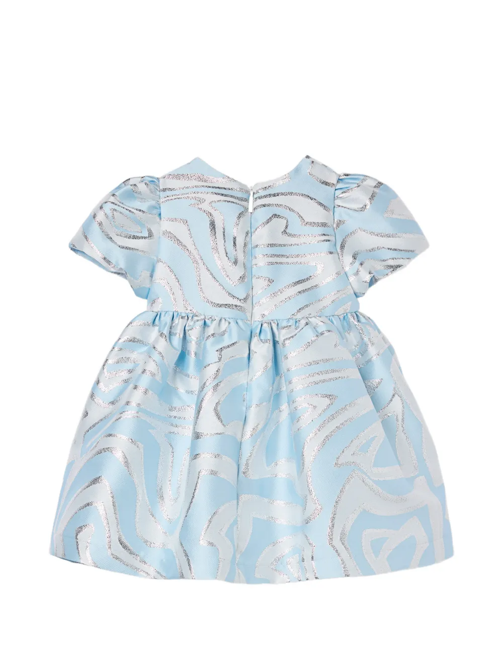 PUCCI Junior Mini-jurk met Labirinto-print Blauw