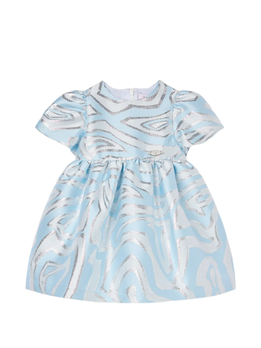 PUCCI Junior Labirinto printed mini dress - Blau