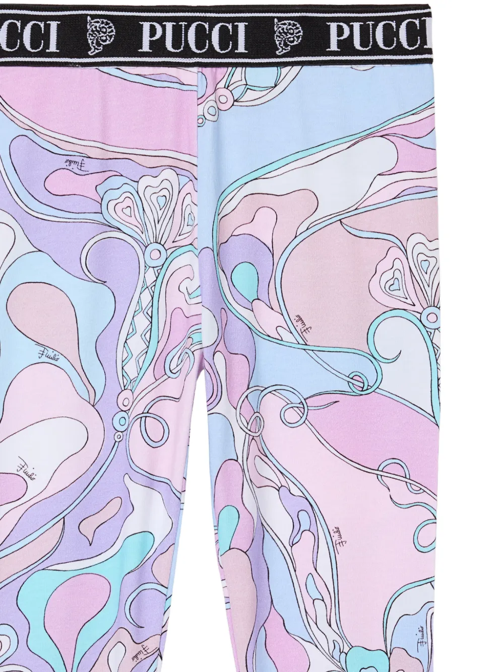 PUCCI Junior Orchidee-print leggings Roze