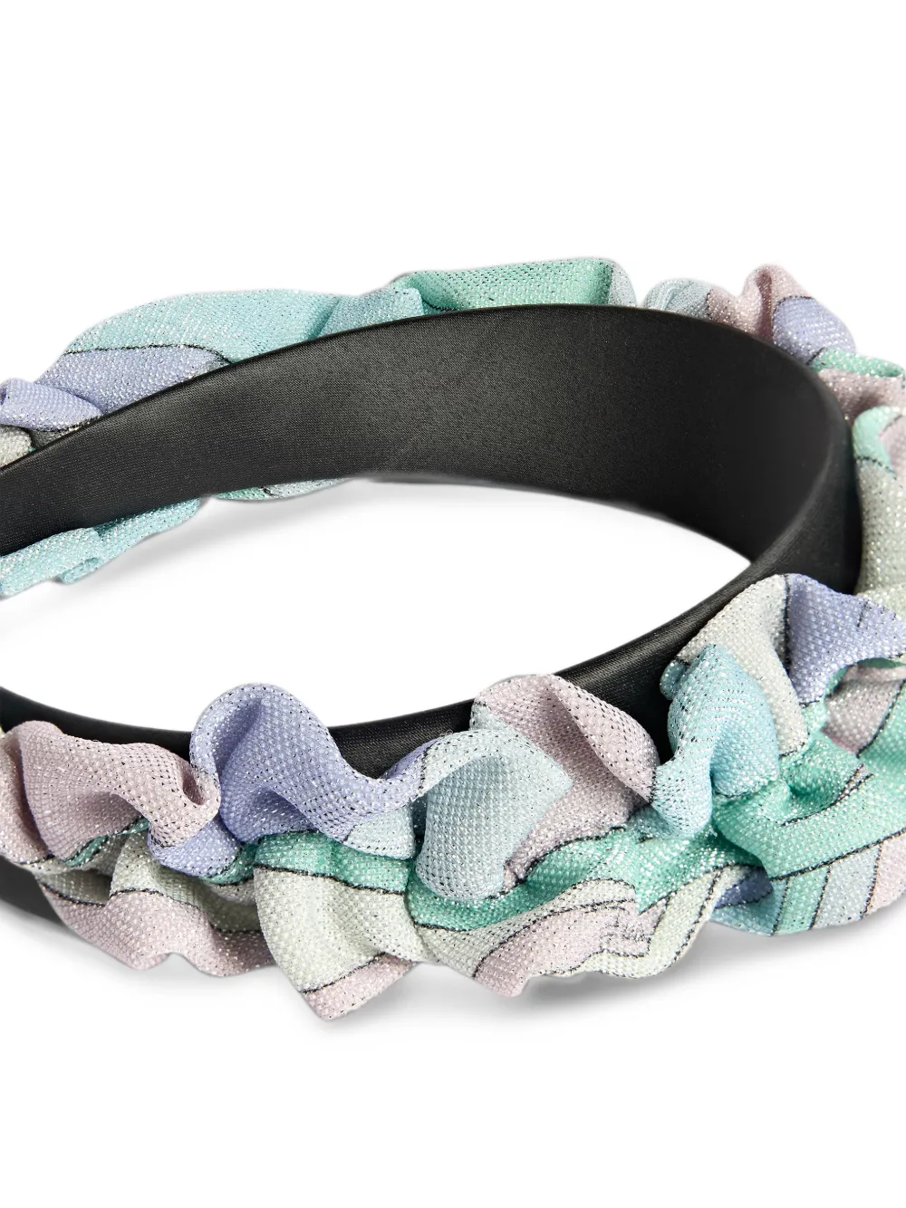 PUCCI Junior Iride print ruffled hairband Veelkleurig