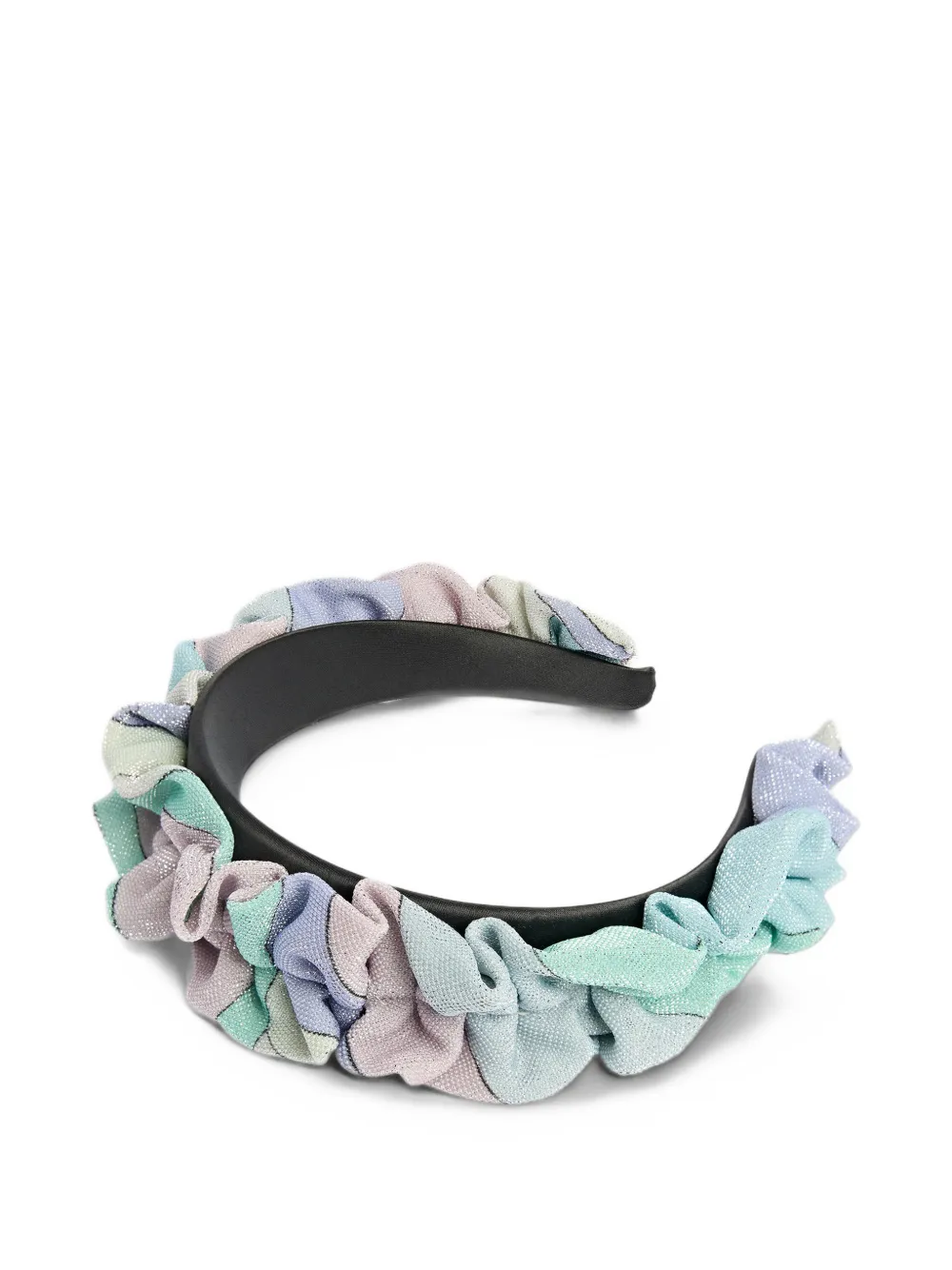 PUCCI Junior Iride print ruffled hairband Veelkleurig