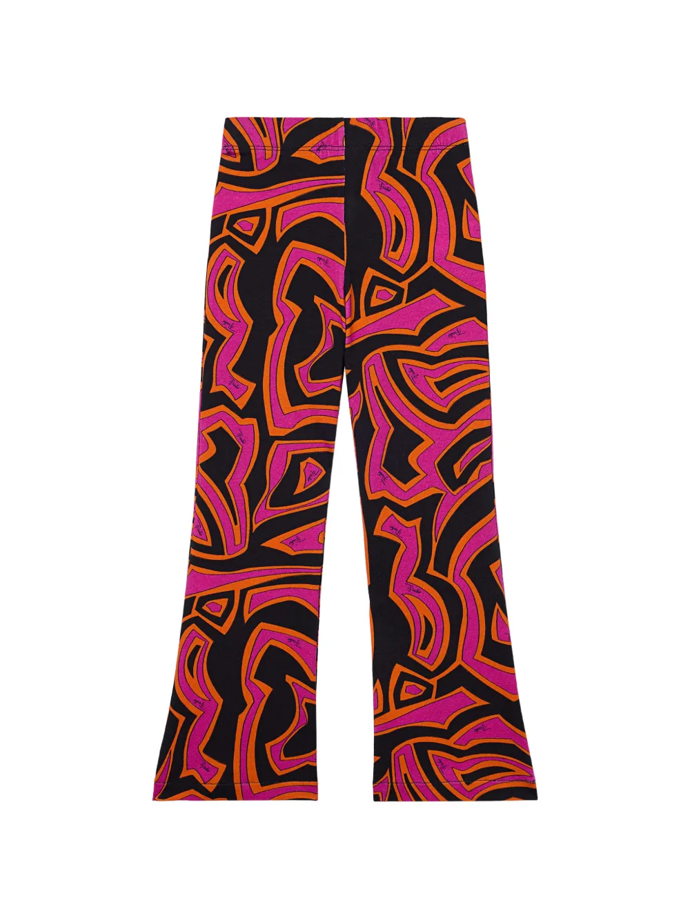 PUCCI Junior Labirinto print flared trousers - Schwarz
