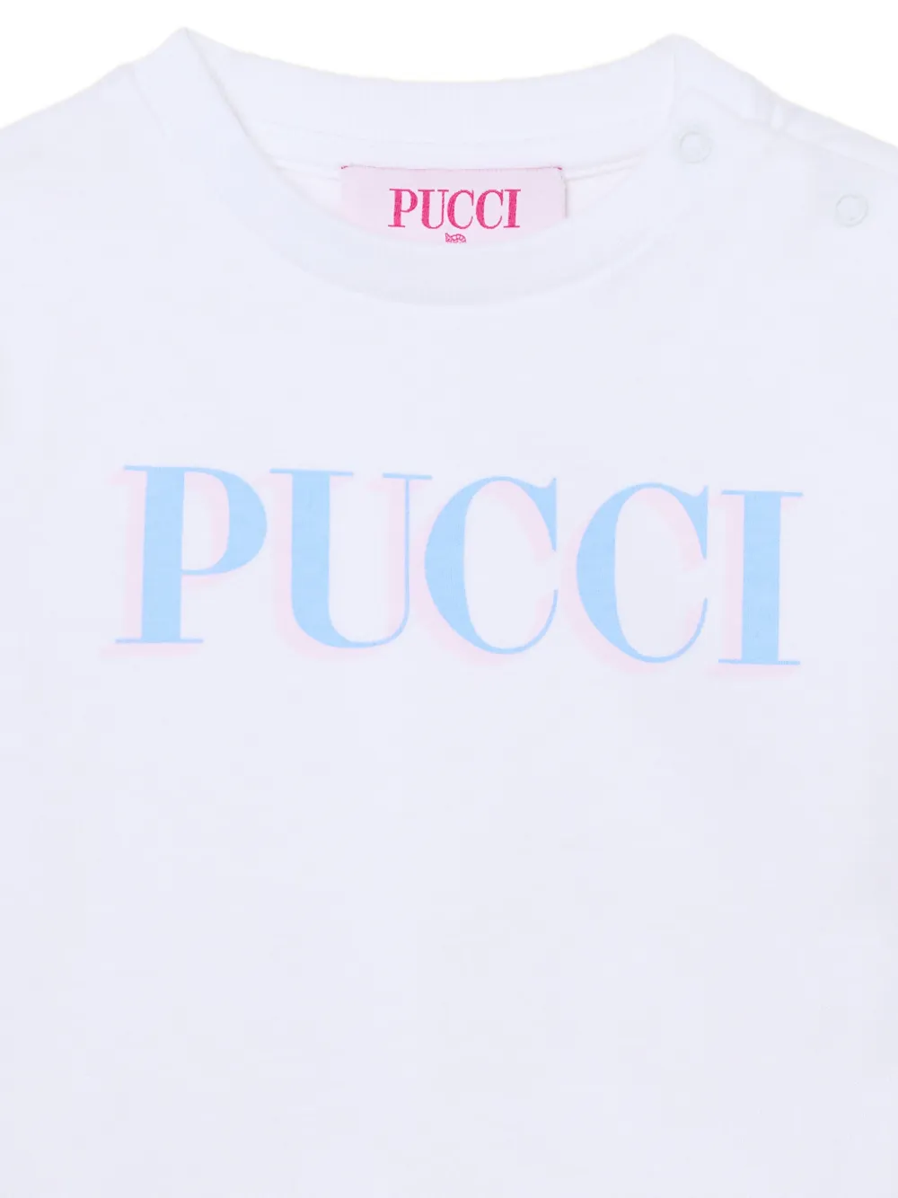 PUCCI Junior logo-print long-sleeve T-shirt Wit