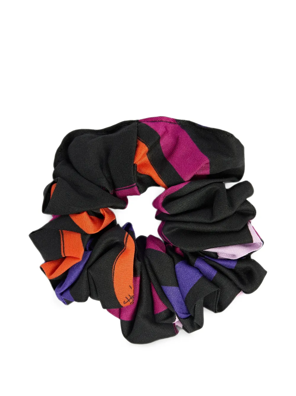 PUCCI Junior Marmo print scrunchy Zwart