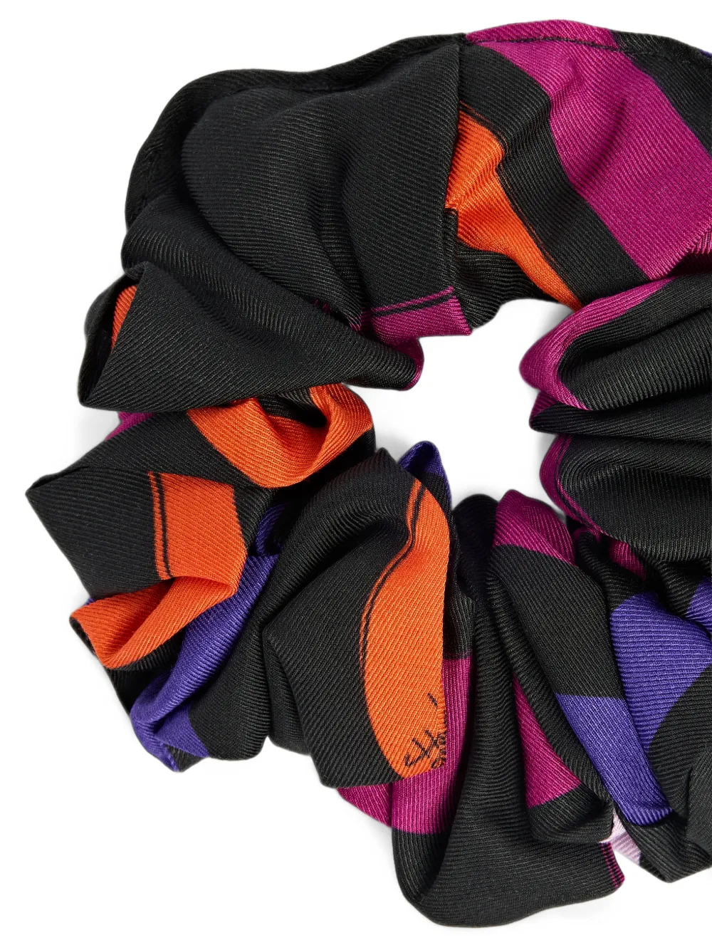 PUCCI Junior Marmo print scrunchy Zwart